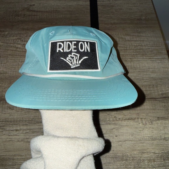 Light Blue Rope “Ride On” Snap Back Hat - Picture 2 of 5